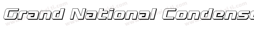 Grand National Condensed Italic Con字体转换
